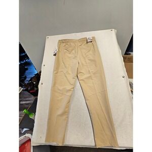 London Fog Supply Mens Khaki Jogger Pants XL NWT Elastic Waist Zip Pocket
